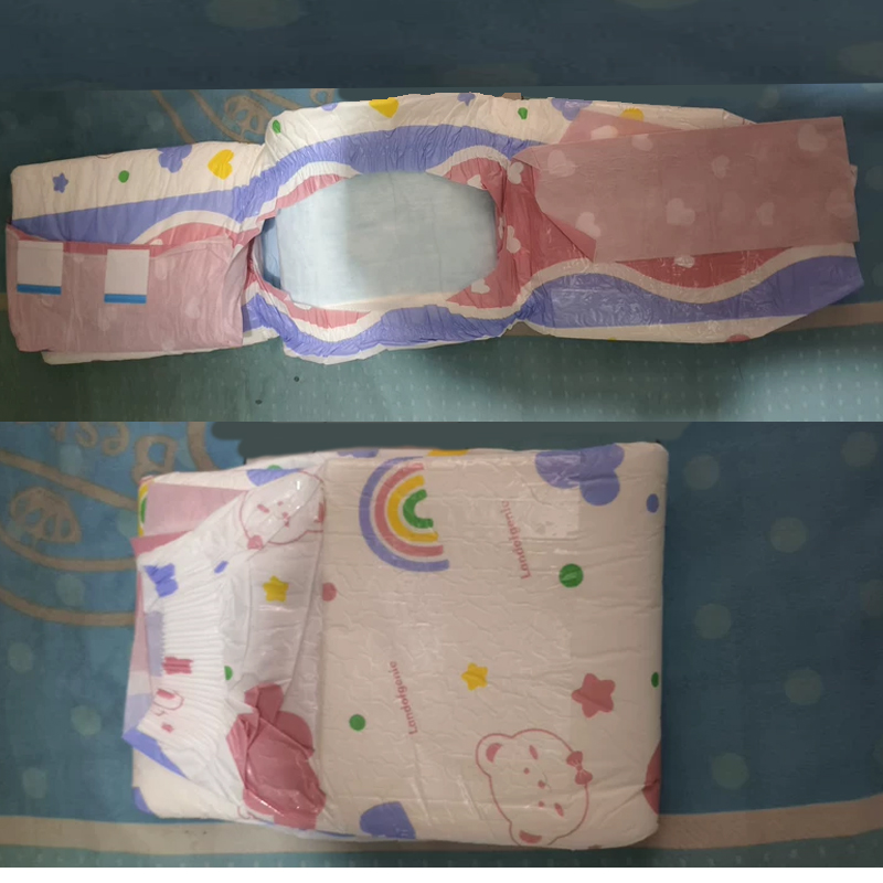 Diapering - 5Pcs ABDL Cartoon Pattern Diapers Absorbs