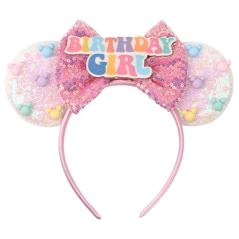 Baby Gear - New Girls Happy Birthday Mouse Ears