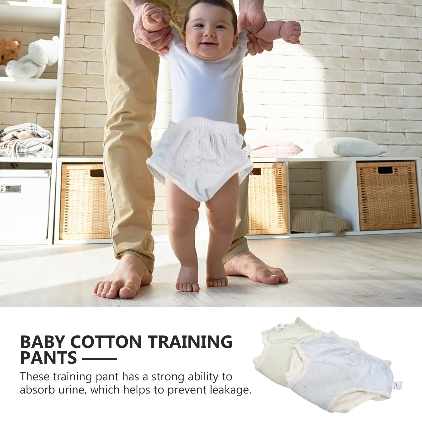 2pcs Cotton Potty Training Pan - Toddler Training Pants Leak Proof ulasan dan harga
