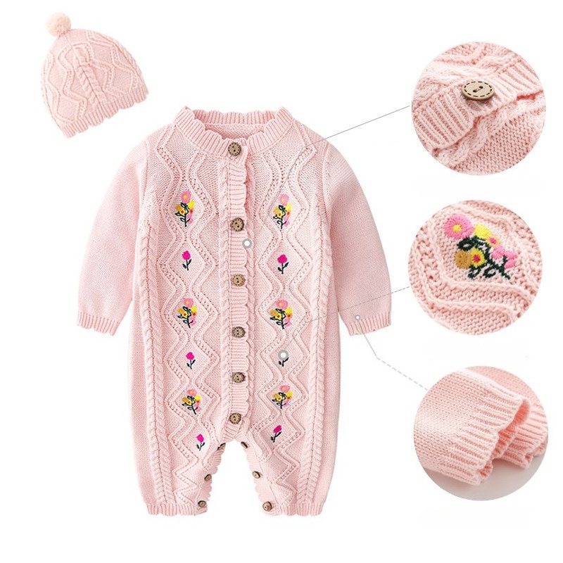 0-24M 100% Cotton Newborn Flow - Newborn Baby Girl Romper Floral ulasan dan harga