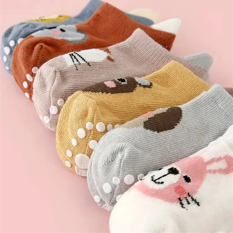 6Pairs/Lot Newborn Baby Socks  - Unisex Baby Socks Non Slip ulasan dan harga