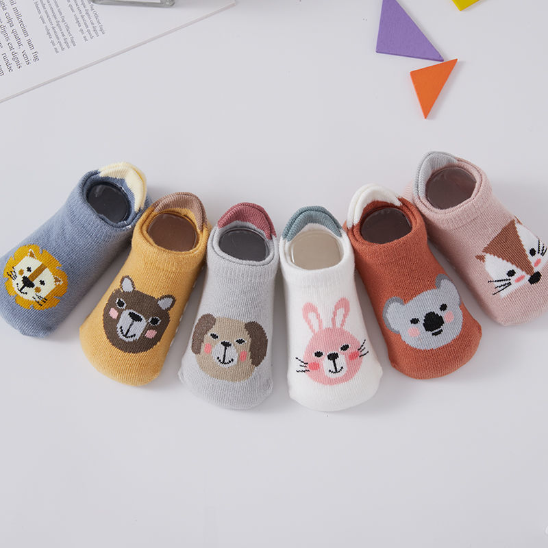 6Pairs/Lot Newborn Baby Socks  - Unisex Baby Socks Non Slip ulasan dan harga