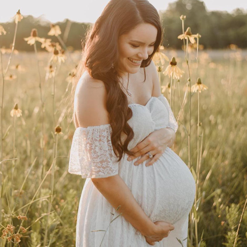 Pregnant Women Off Shoulder Ru - Maternity Wear ulasan dan harga