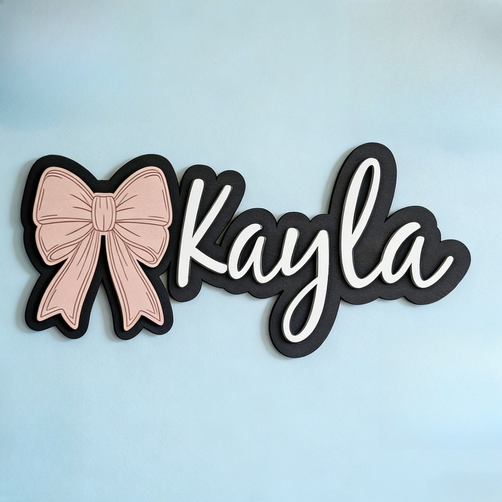 Customizable Bow-Shaped Wooden - Nursery ulasan dan harga