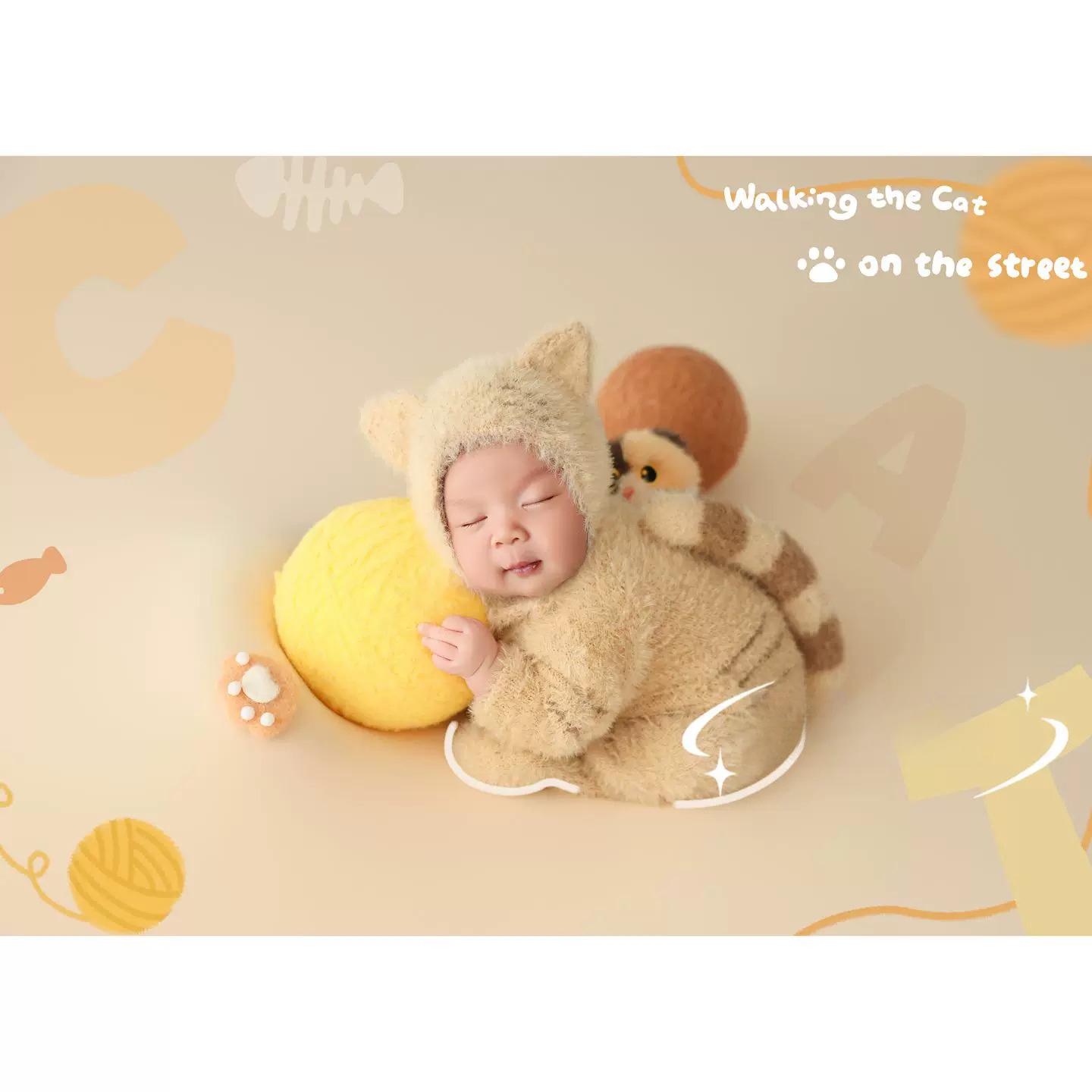 Newborn Cat Theme Photo Prop C - Infant Photography Props Outfit ulasan dan harga